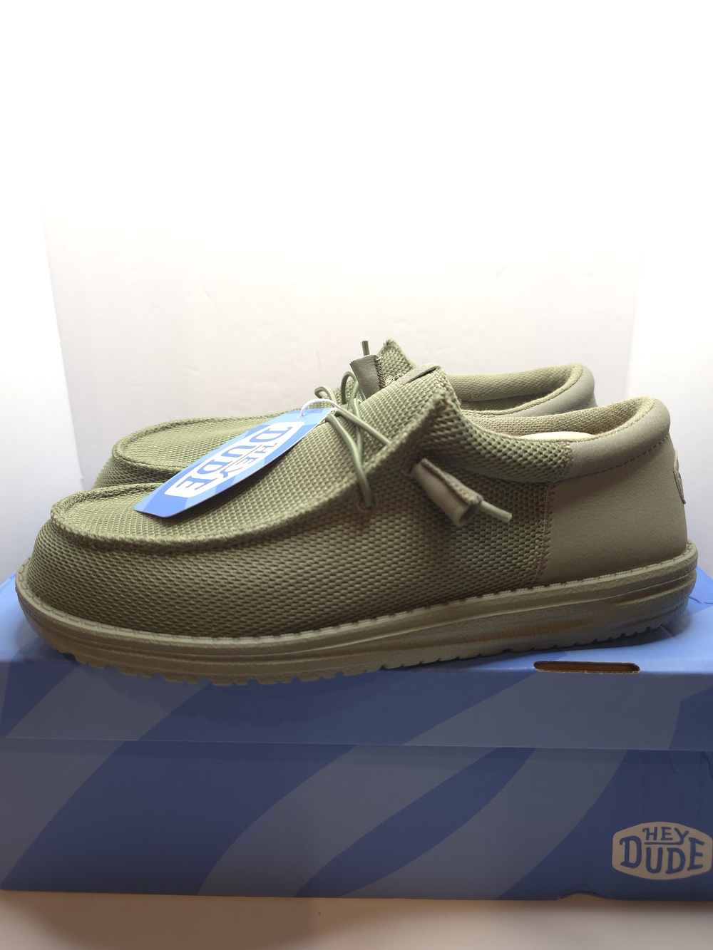 Hey Dude Wally FUNK MONO Olive Green Casual Shoe